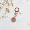 Keychain Phone Charm With Colorful Ball Decoration For Girls And Teens