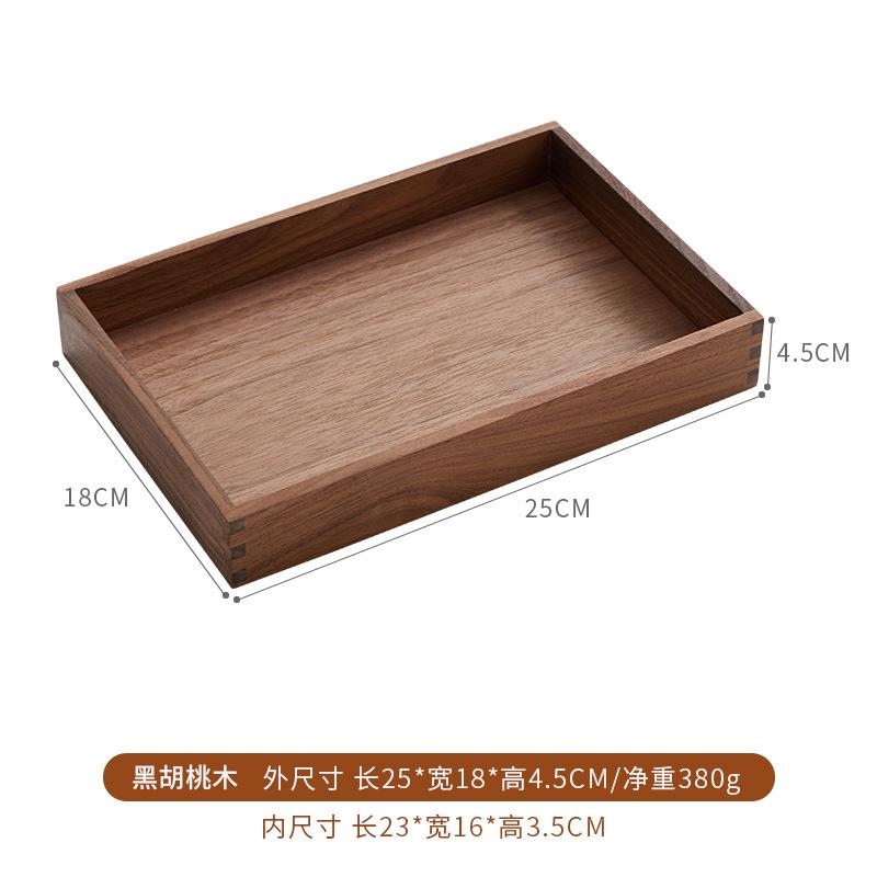 Solid Wood Desktop Sundry Coffee Table Office Key Storage Box Jewelry Cosmetics Stationery Organizer Box Tray