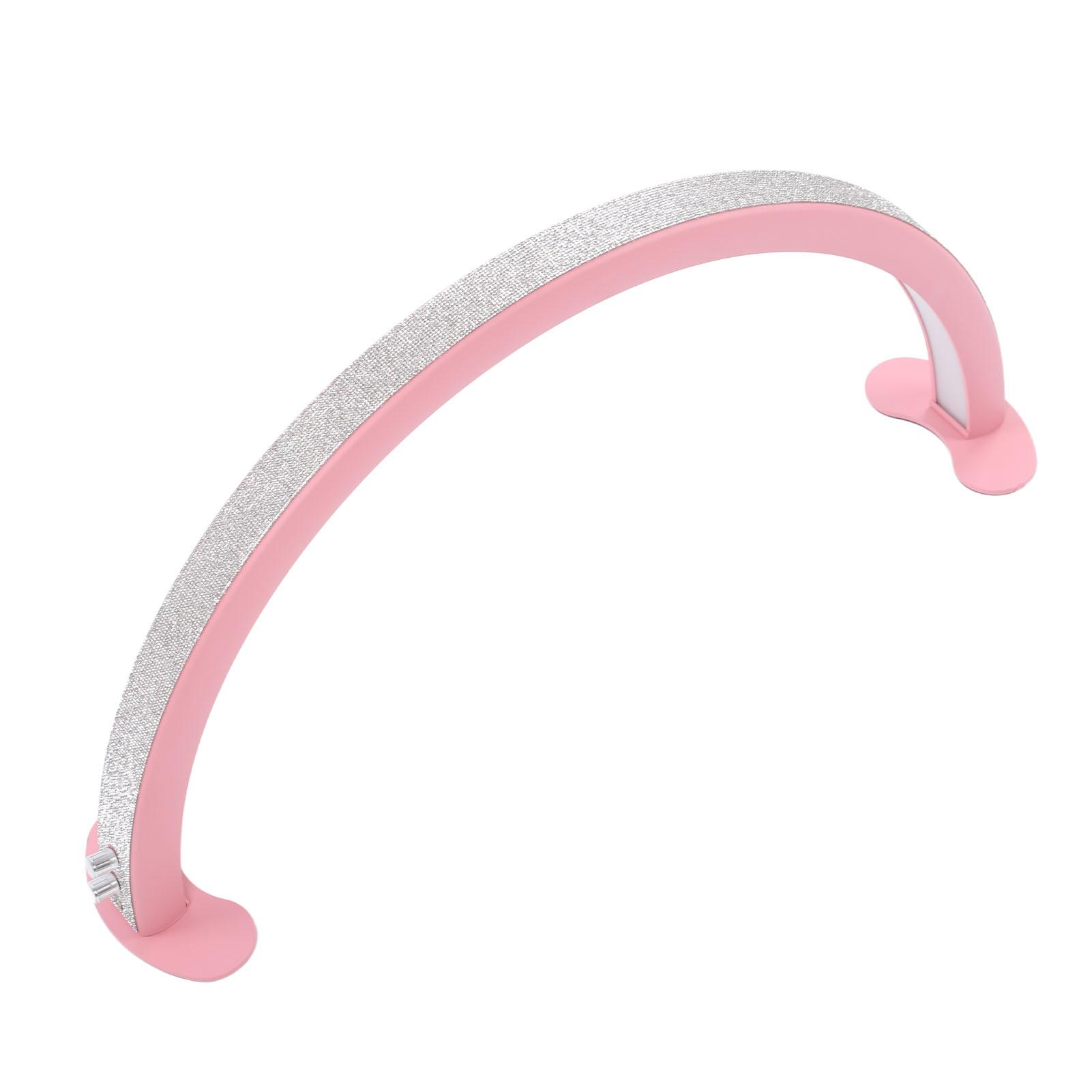 

40 Вт 28 дюймов Полумесяц Beauty LED заполняющий свет 2700K‑5600K Диммируемый заполняющий светодиодный свет для красоты и ногтей EU Plug розовый