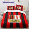 AC Milan Patronen Beddengoed, Dekbed Set Dekbedovertrek Kussensloop Huis Verjaardagscadeau(1 dekbedovertrek + 2 kussenslopen, zonder binnenkussen)