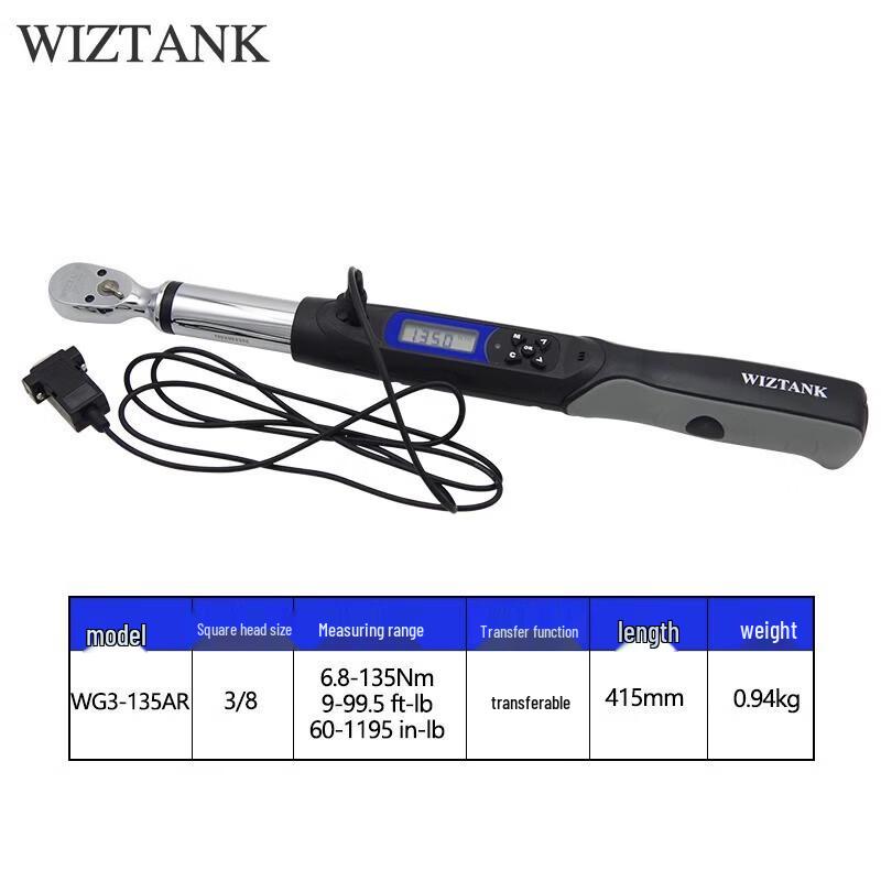 Chave de Torque Digital de Alta Precisão WIZTANK com Memória