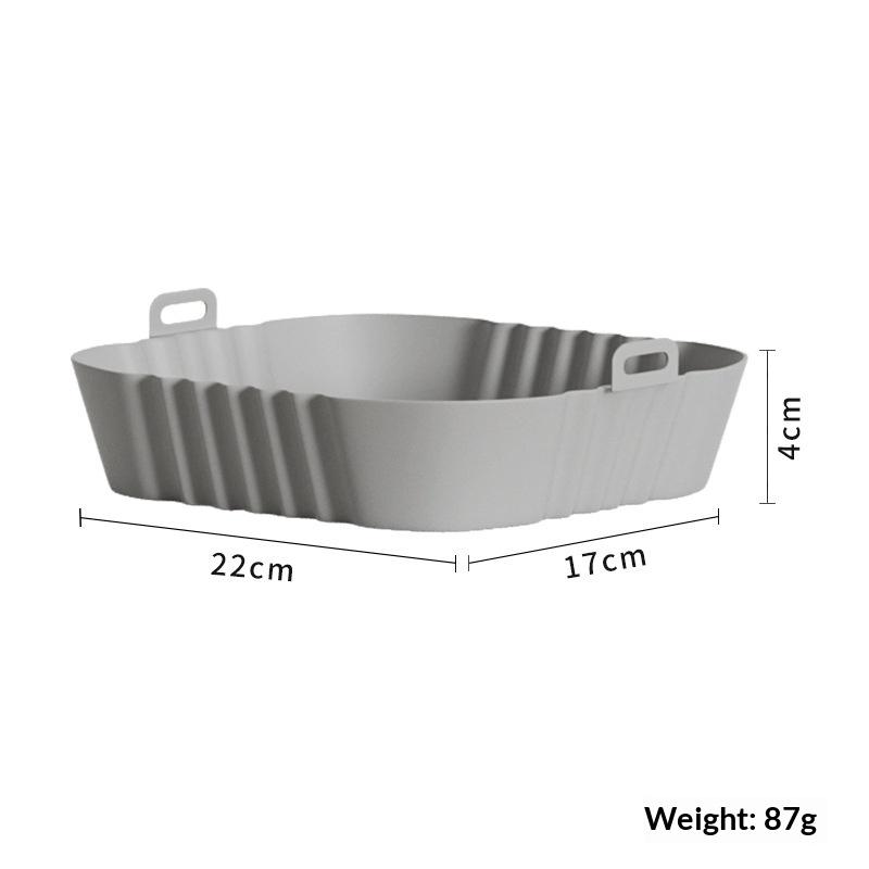 1/3/6Pcs 450°F Silicone Non-Stick Dual Texture Dishwasher Safe Crispy/Steam Cooking Baking Tray Air Fryer Mats