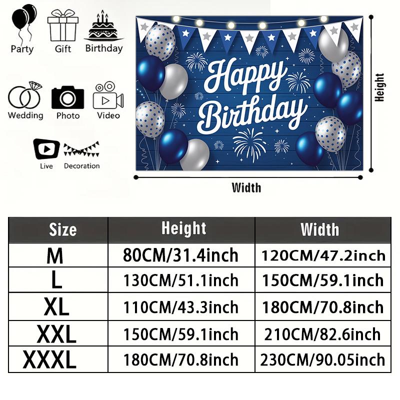 Photography Birthday Banner 1pc - Home Party Decor