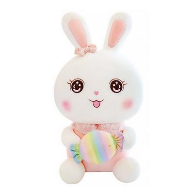 Haesol Dessert Sleeping Doll Holding a Rabbit, Candy White, Korean Baby Products