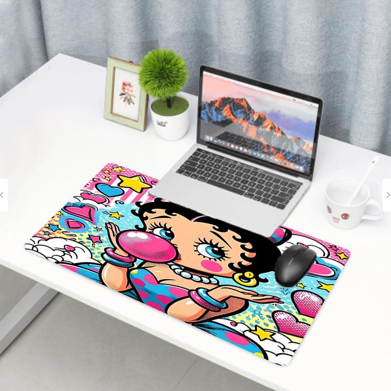 Sexy Doll Print Mouse Pad, Anti‑Slip Desktop keyboard Mat, for PC Laptop Gaming Working Daily Use, Cool Festival Surprise Gift