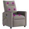 Massage Chair Taupe Fabric