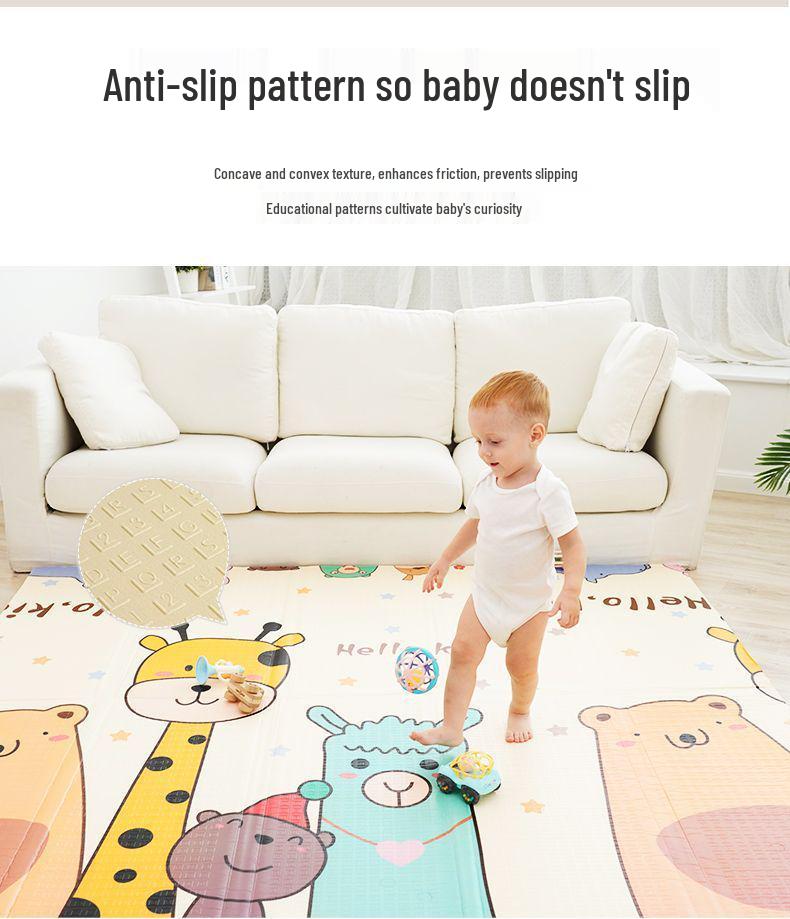 Thickened Foldable Baby Crawling Mat: Soft Foam Floor and Play Mat for Infants