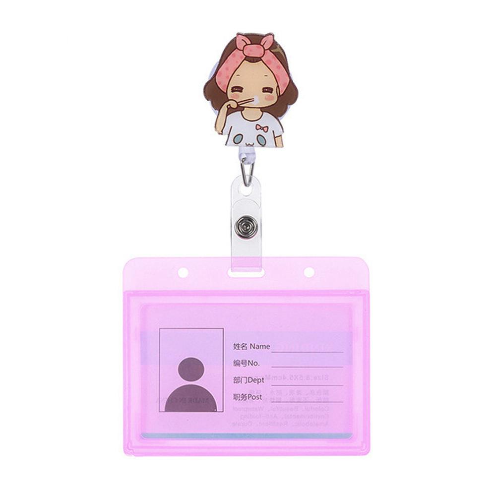 Badge Holder Clip ID Card Aluminum Name Card Holder Retractable Badge ID Badge Holder Nurse Doctor