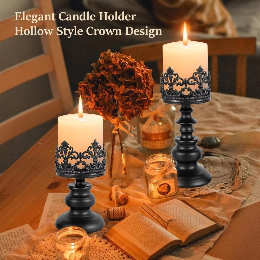 1PCS Metal and Iron Candlestick Holder Retro Candle Stand  Europe Wedding