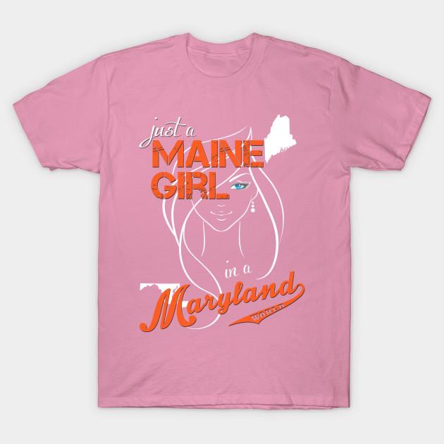 T Shirt Women Maine Maryland Harajuku Print Kawaii Tshirt Summer Short Sleeve Female T-Shirt Top Tee