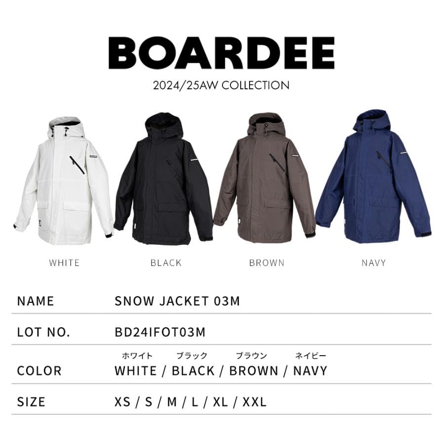 BOARDEE Snowboard Jacket Size M Men's (BD24IFOT03M) (Brown)