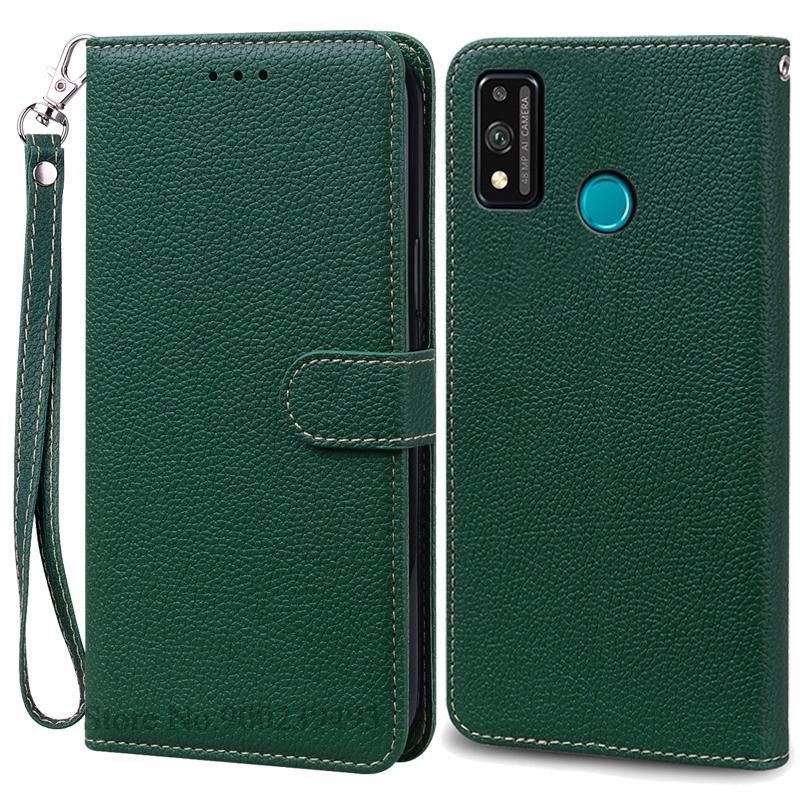 For Honor 9X Lite Etui Lær Flip Lommeboketui For Honor 9X Lite JSN-L21 JSN-L22 JSN-L23 Deksel Honor 9 X Lite Telefonetui Fundas