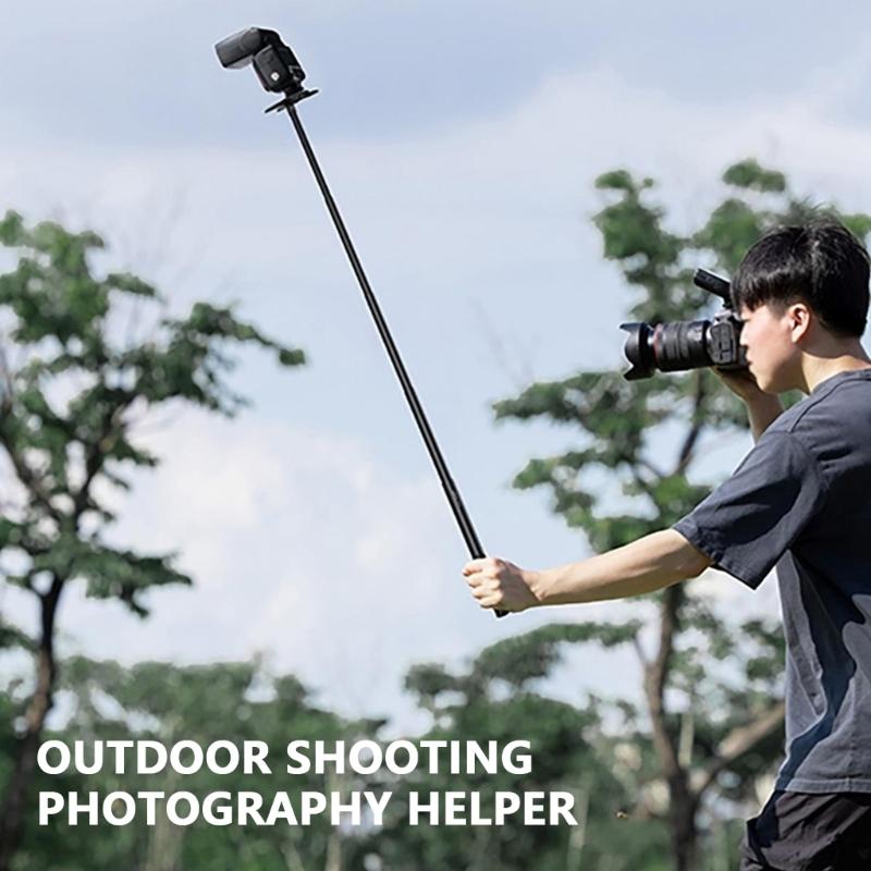 Spring Damping Camera Rod Collapsible 126g Aluminum Mount For Action Cameras Stable Capture Videography