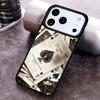 Ace of spades Poker Card Phone Case For iPhone 17 16 15 14 13 12 11 Pro Max Plus 17Air Soft Silicone Cover