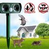 Ultraschall-Solar-Schädlingsvertreiber, Tierschädlings-Mausvertreiber, Sensor, Garten, Vogel-, Katzen- und Hundeabwehr, hält Tiere fern