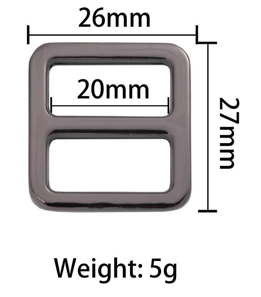 Zinc Alloy Flat Wire D-Ring Buckle for Bags and Luggage Strap Adjustment
