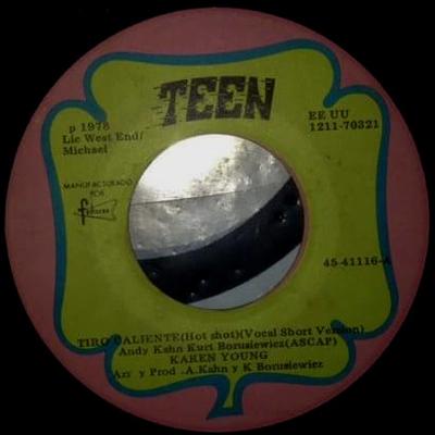 7inch Record KAREN YOUNG - Tiro Caliente = Hot Shot 4541116 Teen 1978 Non Japan Soul/Funk Used