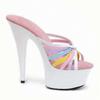 Women's Dance Sandals Slipper 15cm Thin Heel High Heel Shoes Performance Walk Show Stage Shoes Versatile Casual Sandals YKC