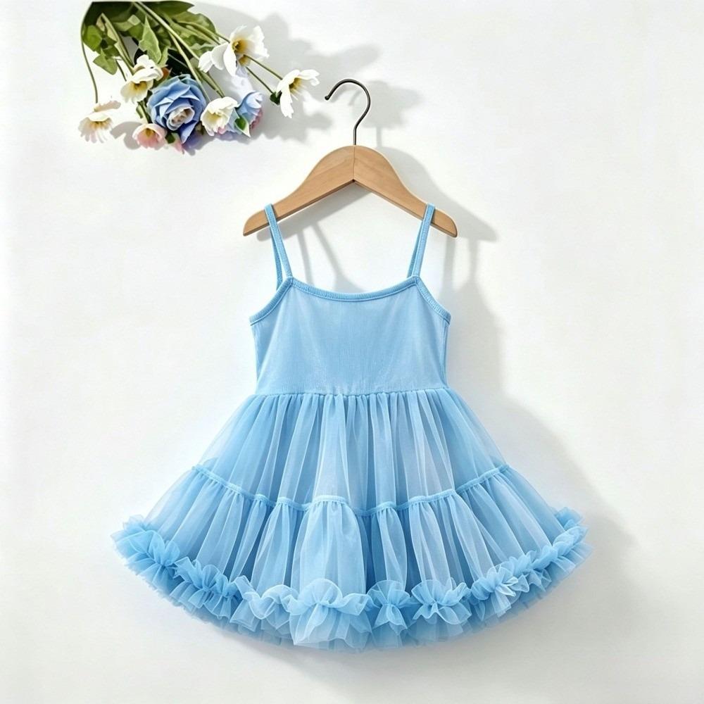 Summer Girls' Ballet TuTu Dress Sleeveless Princess Wedding Dress  Performance Costume