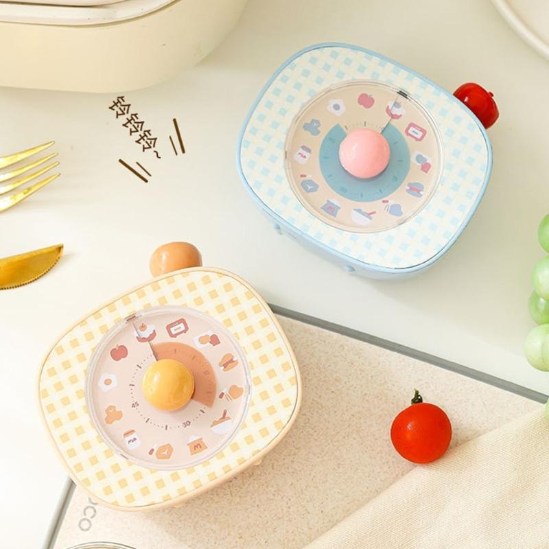 Portable Visual Rotating Timer Quiet Count Down Clock For Study Kitchen Cooking Use Time Management Device