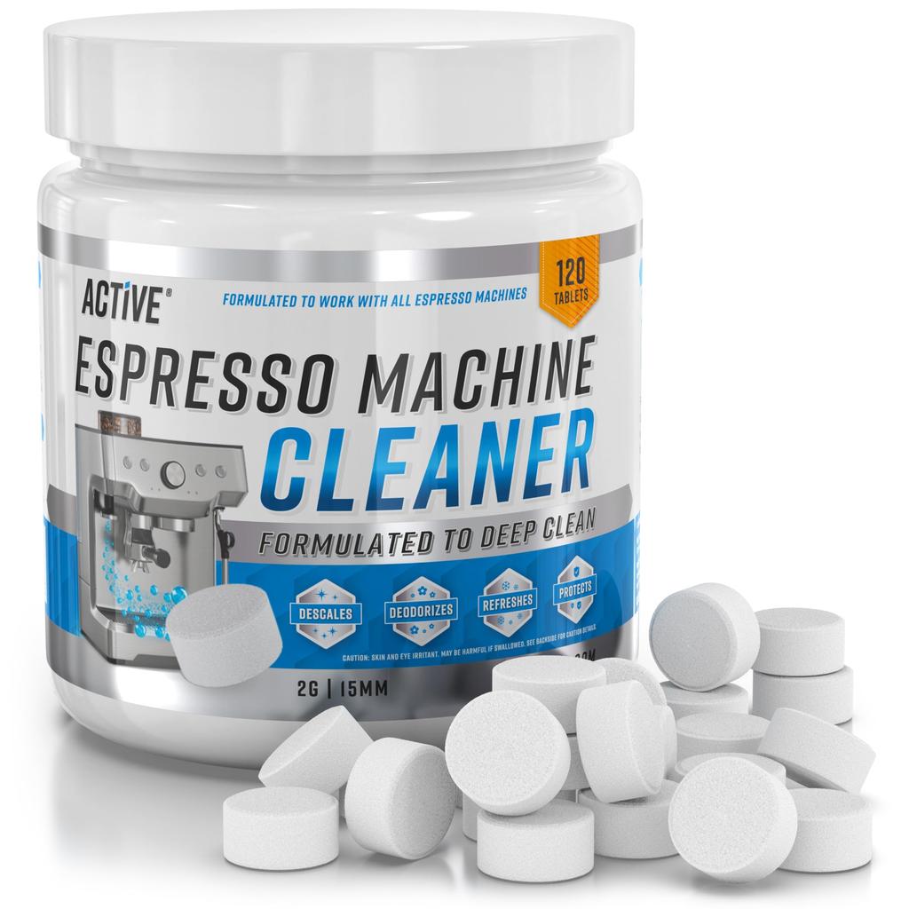 Espresso Machine Cleaning Tablets Descaling - 120 Tabs | Compatible with Breville Barista Express, Gaggia, Delonghi, Jura, Philips | Expresso Maker Ba