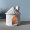 3D Haus Aromatherapie Ofen Form DIY Kaminhäuser Kerzenhalter Silikonformen Gips Beton Harz Räuchergefäß Bastelset
