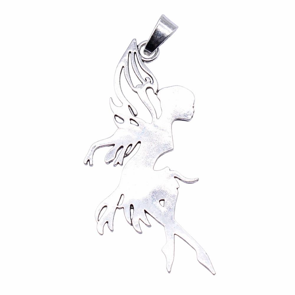 

1шт танцор эльф подвески античное серебро цвет цинковый сплав 91x42 мм