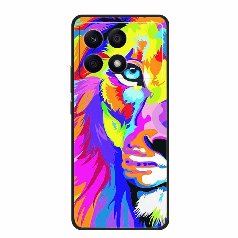 Para Xiaomi Poco X6 Pro 5G Funda Lujo TPU Silicona Trasera Fundas de Teléfono para Xiaomi Poco X6 Dibujos Animados Protector 2311DRK48I Funda