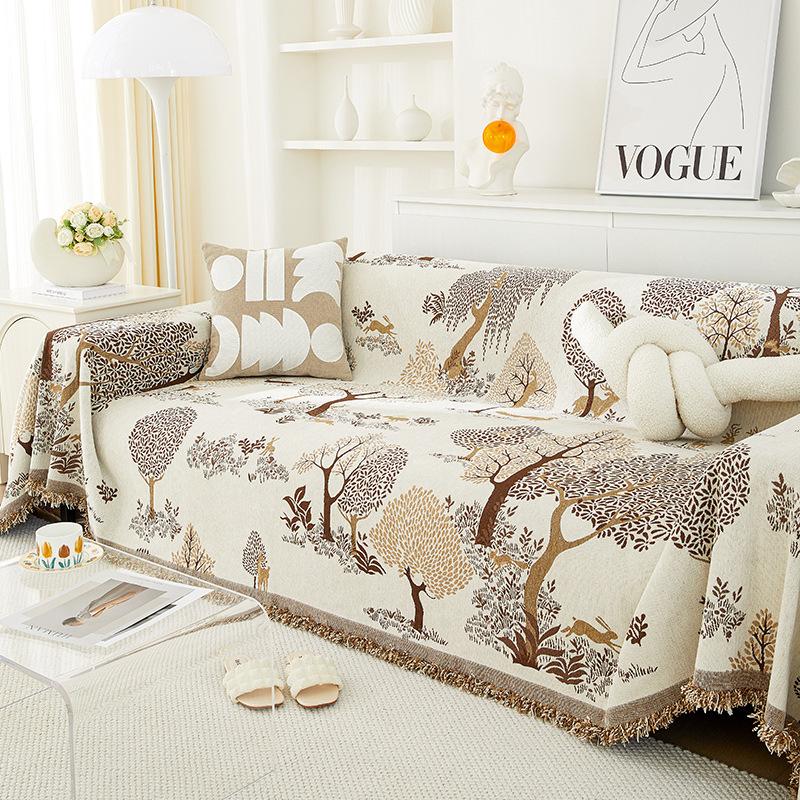 Chenille Internet Celebrity Sofa Towel Sofa Blanket Four Seasons Universal Sofa Cover Cloth with Imperial Concubine Seat