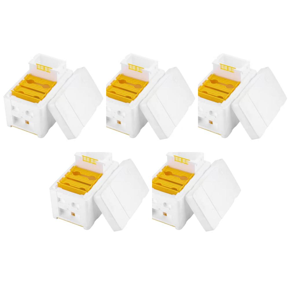 5-1PC Bee Hive Foam Beekeeping Box King Beehive Pollination Boxe Garden Bee Keeping Bee Tool Nest Case Beekeeper Mating Supplies