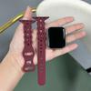 For Applewatch10 Apple Watch with iwatch9876SE Hollow Breathable Twist Silicone Sports