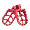 Baohatsu Foot Pegs Foot Rest Billet Wide 1 Pair for Yamaha XT250 YZ125 YZ80 WR250 TTR90 TTR125 (Red)