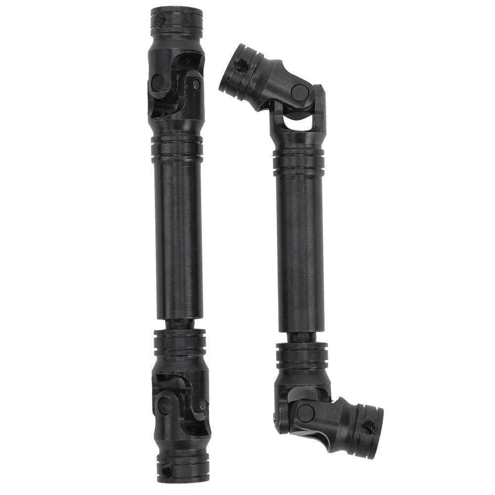 2 STÜCK 90?115mm Stahl Mehrfachkeil-Antriebswelle für SCX10 III AXI03007 RC Auto Schwarz