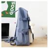 Zaino per la scuola media con ciondolo a forma di orso Zaino per il campus ad alta capacità Colore a contrasto Uomo Donna Zaino da 5 pezzi Borsa a tracolla Borsa a tracolla Astuccio