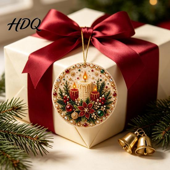 Animal Hanging Pendant Christmas Acrylic Ornament Double Side Printed Special Holiday Ornament Tree Decor Pendant Festive Home Decoration