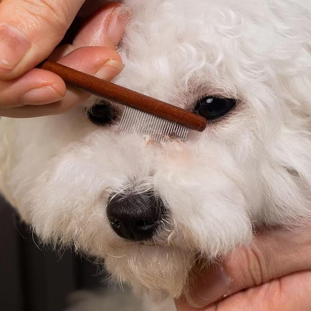 Wooden Pet Comb for Cats Dogs Grooming Tool for Removing Loose Float Hair Flea Removal Facial Cleaning Pet Cleaning Essential