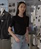 Eum Kiim Minimal Cotton Short Sleeve T-Shirt_Black