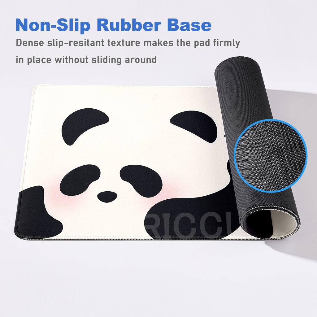 XXL MousePad HD Printing Kawaii Anime Panda 40x90cm Mouse Pad Large Computer Office PC Game Table Gaming Keyboard Cute Desk Mat