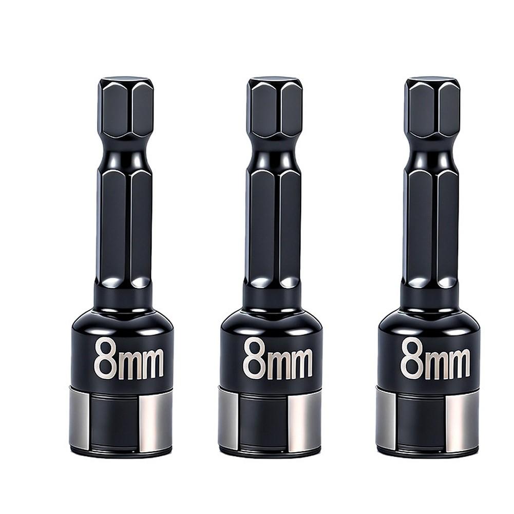 8mm Non-Magnetic Hexagonal Socket with Precision Recessed Hex Geometry and Steel Ball Design for Dependable Fastener Control