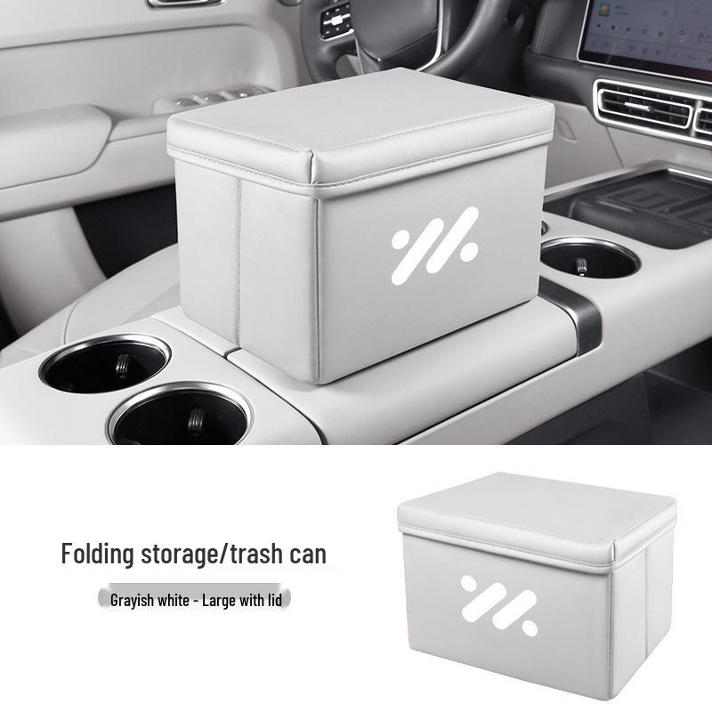 Zeekr L6/LS6/L7/LS7 Car Storage Box & Foldable Trash Can Organizer