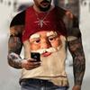 Funny Santa Claus Christmas T-Shirts 3d Print  Tops Tees Mens Shirts Summer Holiday Casual T-Shirts