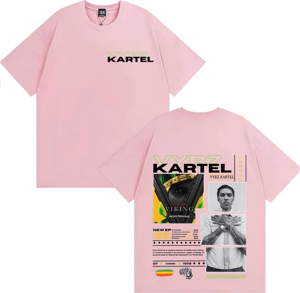 Rapper Vybz Kartel Tour 2025 Album T-shirts Men Women Comfort Short Sleeve Loose T Shirt Male Harajuku Hip Hop Pop Music T-shirt