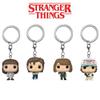 Funko Pop Stranger Things Porte-clés en PVC Pendentif de sac Porte-clés Cadeau de Noël parfait pour les fans !