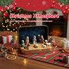 Small Religious Ornament Portable Holy Family Display Mini Christmas Nativity Set In A Tin Box for Home & Table Display