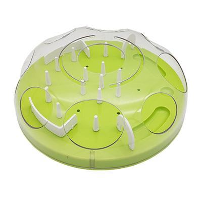 Interactive Cat Slow Feeder Puzzle Maze Toy, Anti-Choke Pet Treat Dispenser Bowl for Kitten Small Dog, Food Grade Interactive Fe