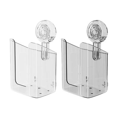 Wet Wipes Dispenser with Suction Cup for Easy Wall Mounting, Clear Designs for Kitchen and Bathroom Use