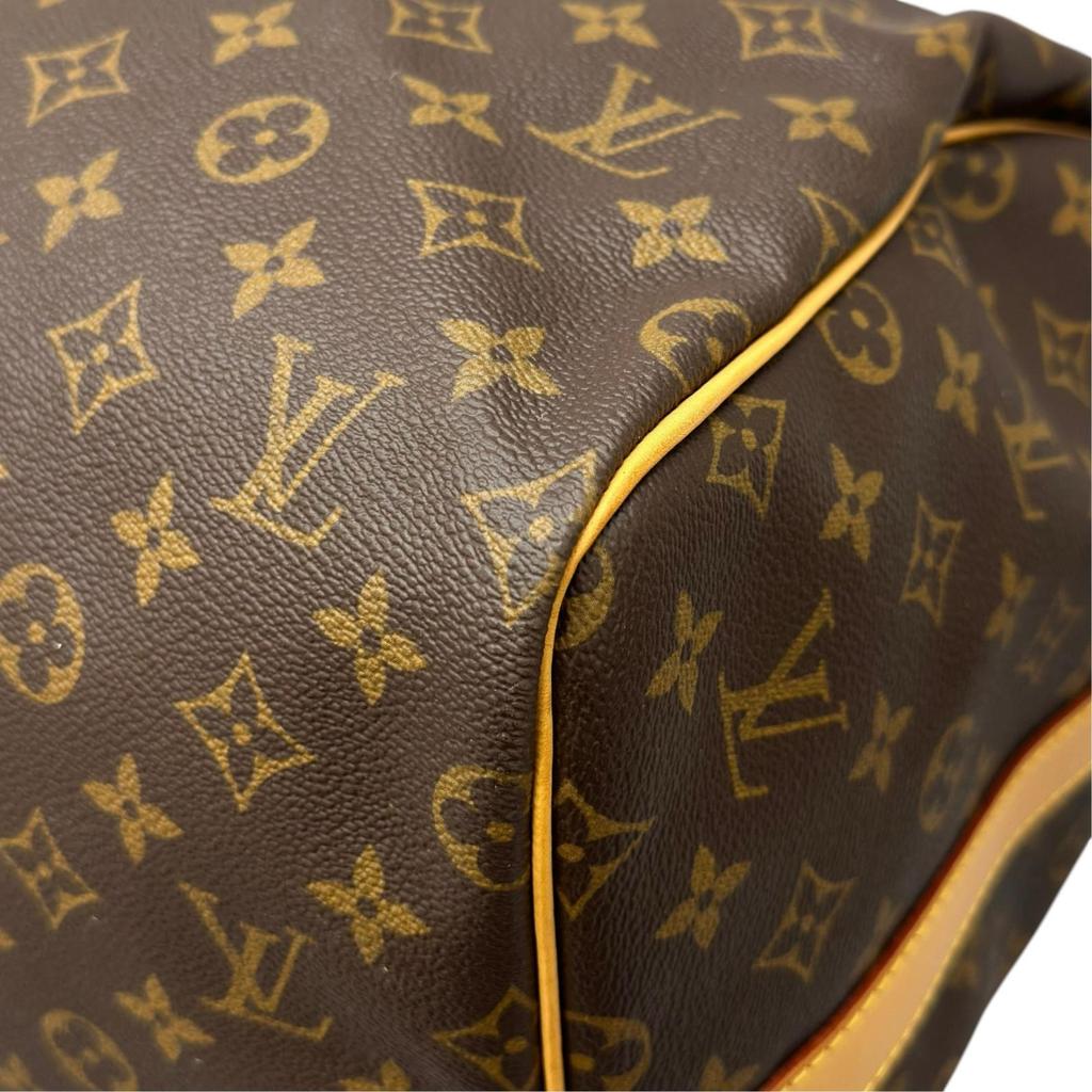 LOUIS VUITTON Monogram Keepal Band Lierre 55 Boston bag Brown Women used