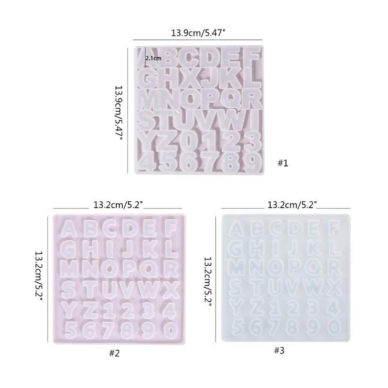 Letter A To Z Mold Alphabet & Number Silicone Mold Epoxy Resin Mold for Jewelry Making Findings Supplies Accessories