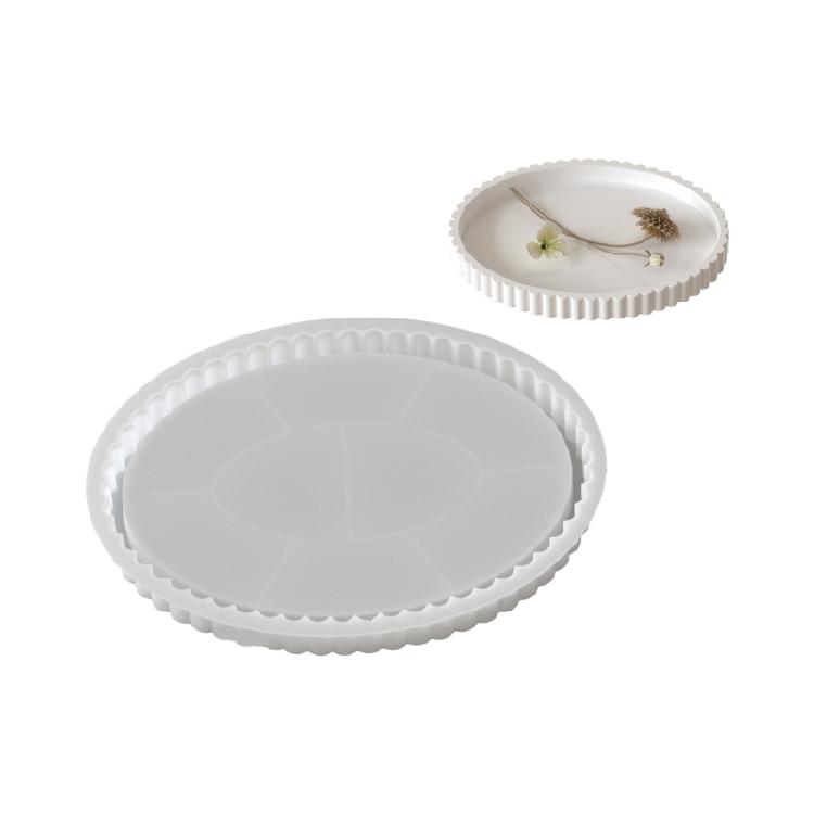 Oval Coasters and Jewelry Trays Mold Creative Striped Oval Resin Mold For Handmade Jewelry And Trinkets Storage Box
