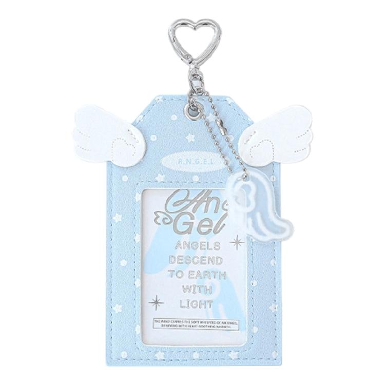 

Fashionable Keychain Campus Card Holders Light Weight School Card Storage Pouches for Backpacks Organization And Styles синій